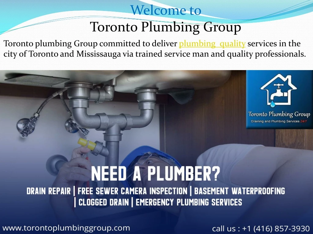 welcome to toronto plumbing group