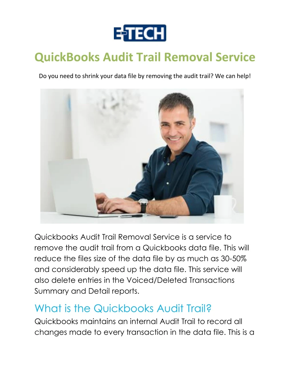 quickbooks audit trail removal service