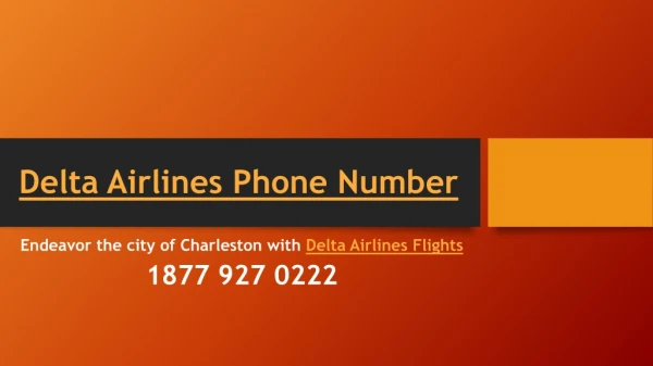 Endeavor the city of Charleston with Delta Airlines Flights