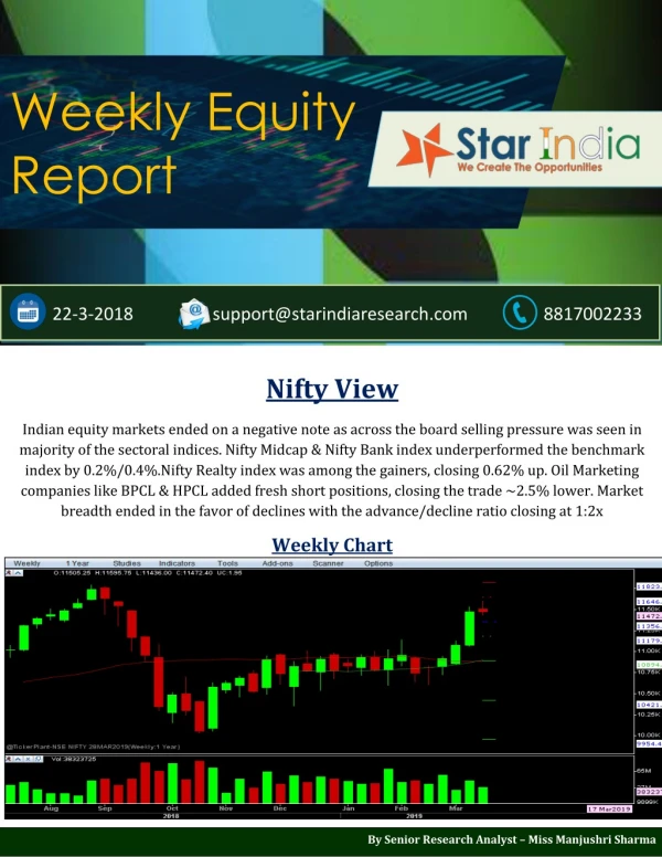 Weekly Equity Report