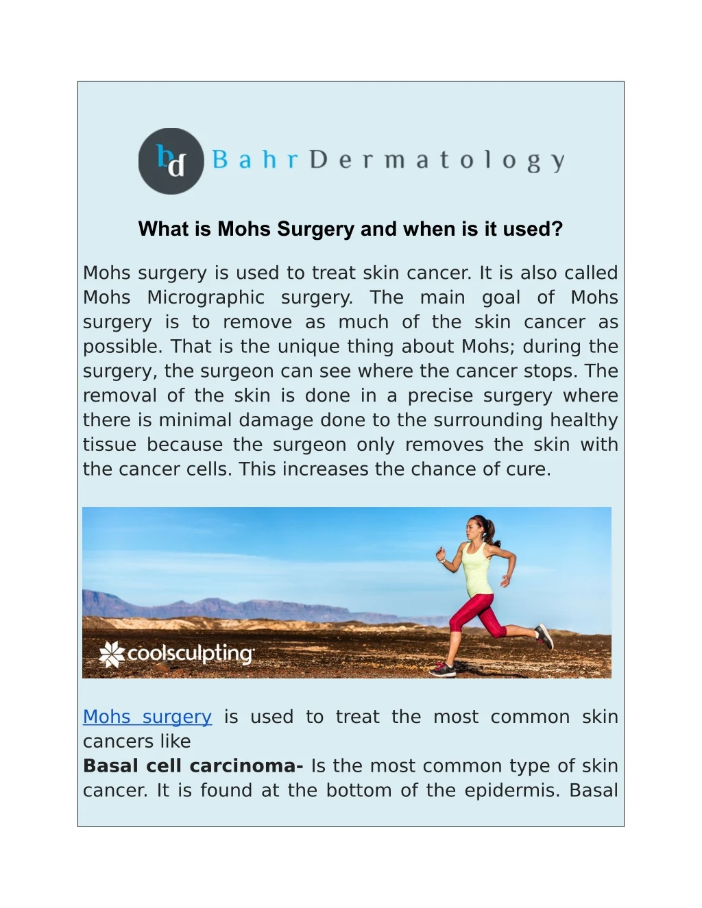 what is mohs surgery and when is it used