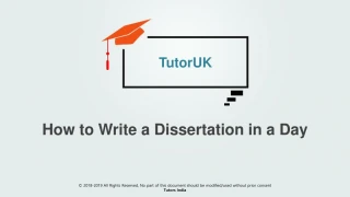 write a dissertation in a day