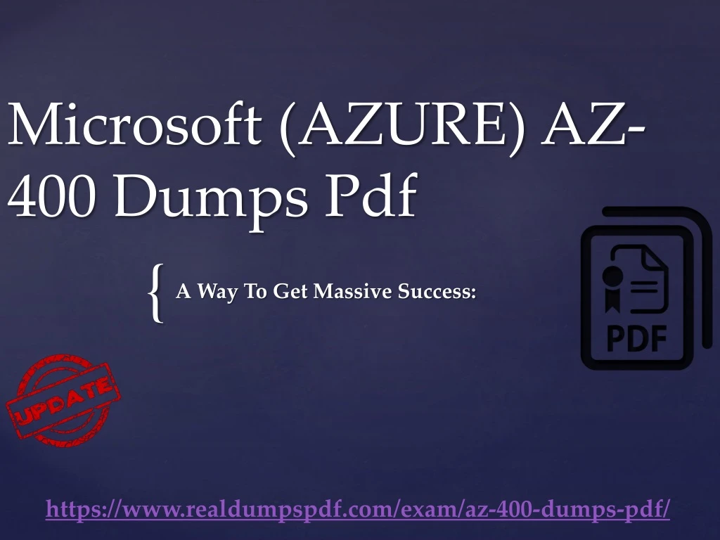 microsoft azure az 400 dumps pdf