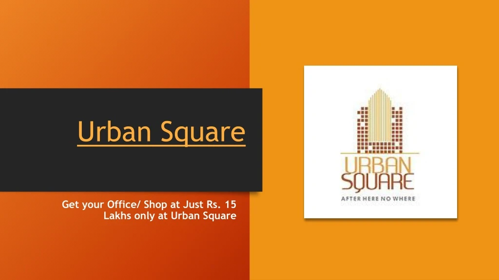 urban square