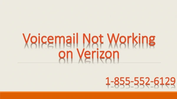 Voicemail Not Working on Verizon