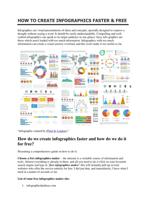 HOW TO CREATE INFOGRAPHICS FASTER AND FREE