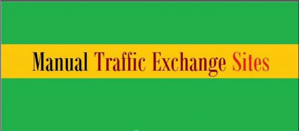 Top Manual Traffic Exchange Websites To Make Money Online