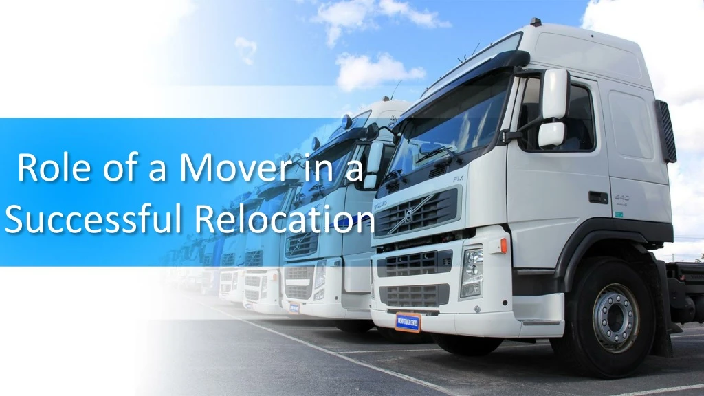 role of a mover in a successful relocation