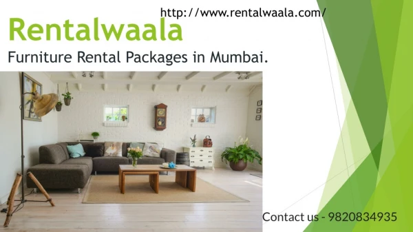 Rentalwaala, Furniture Rental Packages in Mumbai