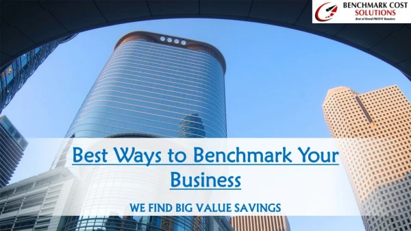 Best Ways to Benchmark Your Business