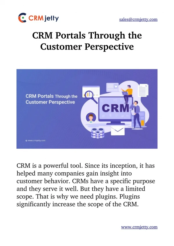 CRM Portals Through the Customer Perspective