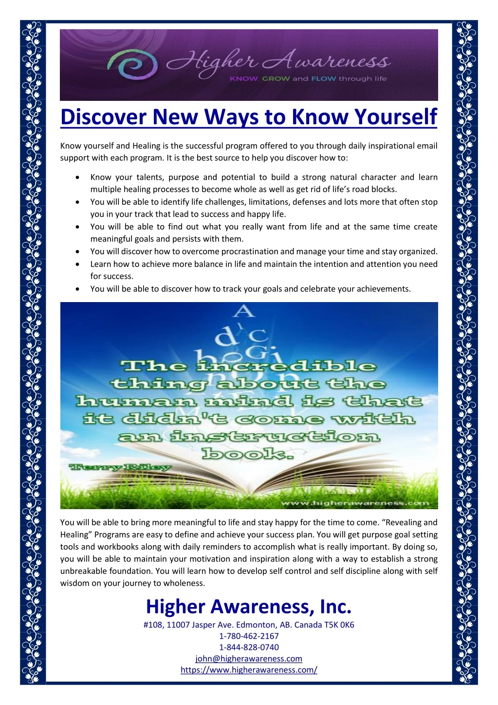 discover new ways to know yourself