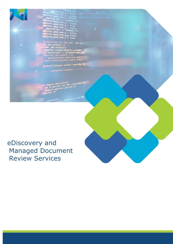eDiscovery Services and Solutions