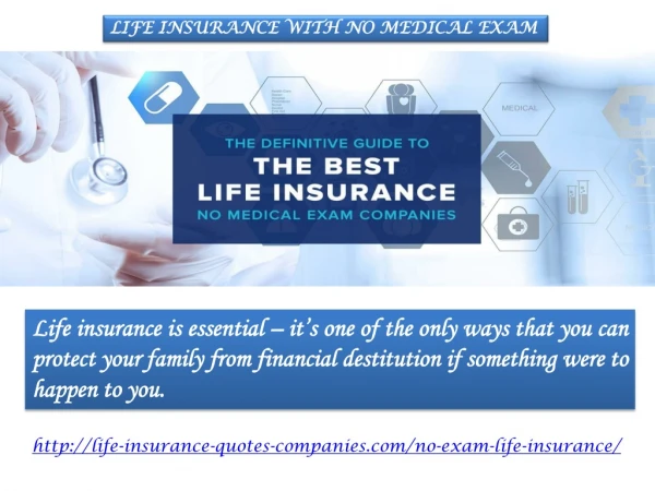 LIFE INSURANCE WITH NO MEDICAL EXAM