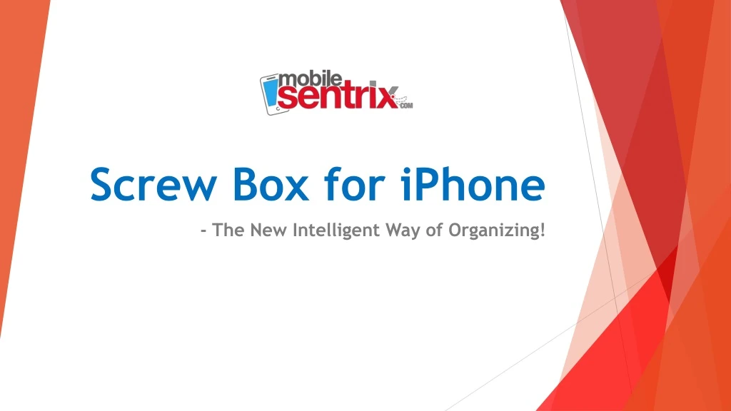 screw box for iphone the new intelligent way of organizing
