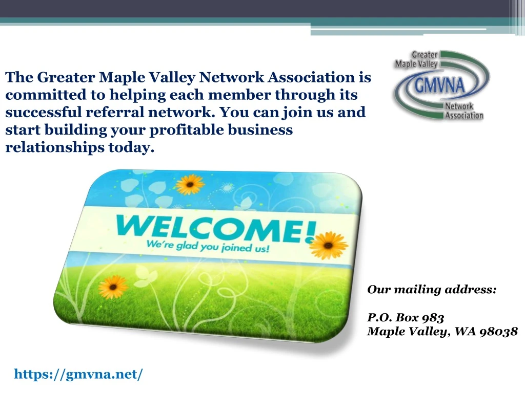 the greater maple valley network association