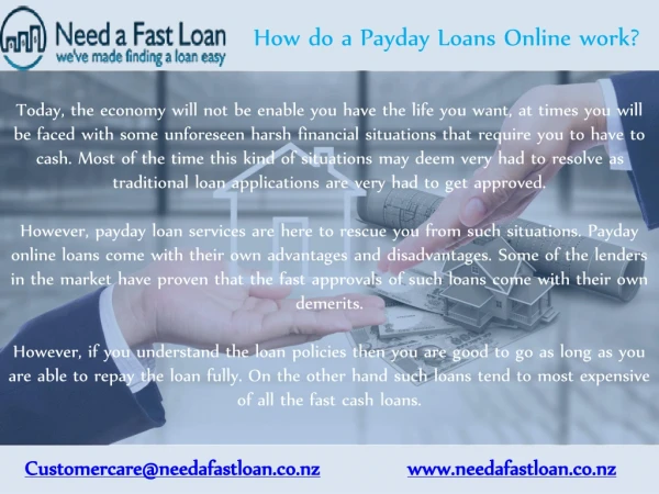 Payday Loans Online work