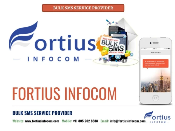 Bulk SMS Services from Fortius Infocom