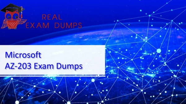 RealExamDumps AZ-203 Exam Real Dumps - AZ-203 Exam Dumps PDF Questions