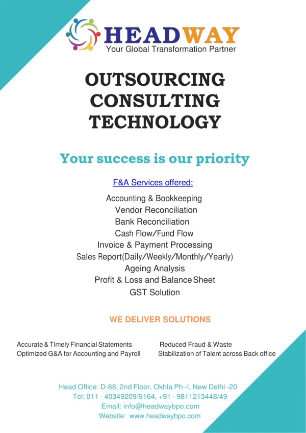 Finance and Accounting Outsourcing Service