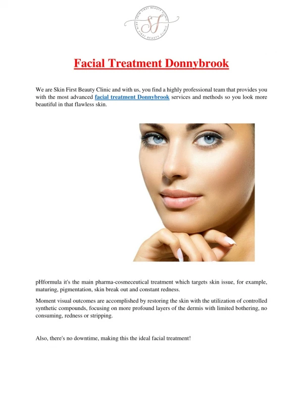 Facial Treatment Donnybrook