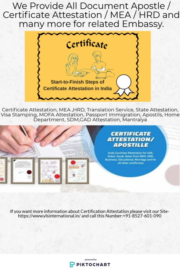 Get genuine Certificate Attestation and Apostle Services.