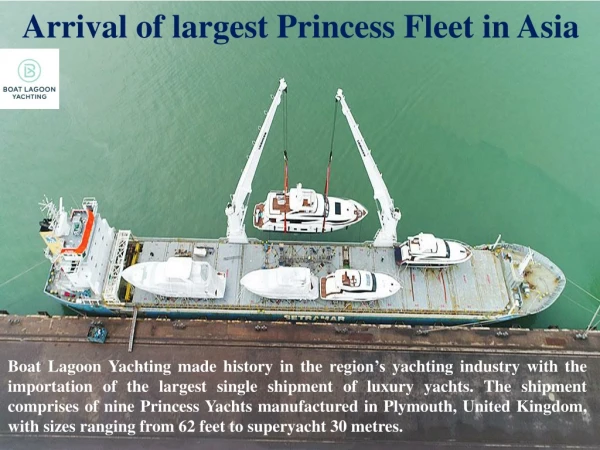 Arrival of largest Princess Fleet in Asia