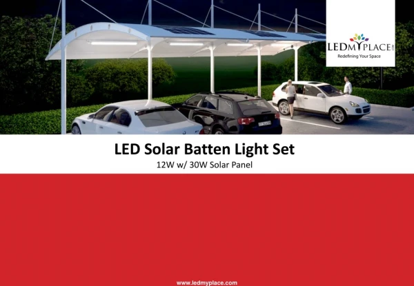 Features of LED Solar Batten 12Watt Light