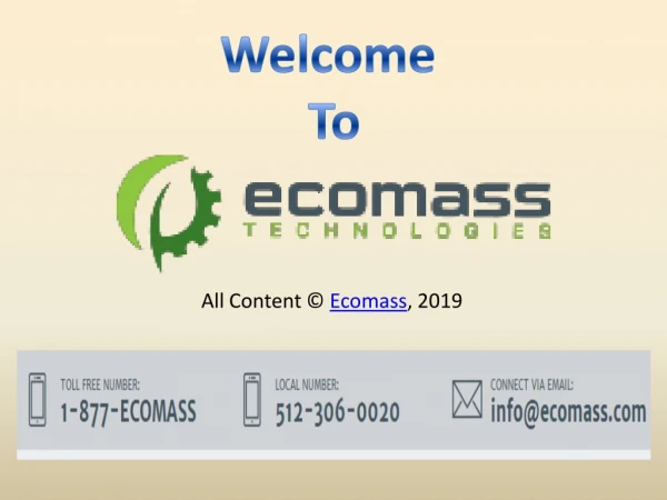 Engineering Plastics and Their Commercial Development at Ecomass Technologies