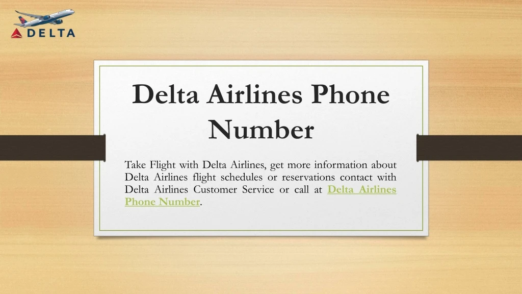 delta airlines phone number