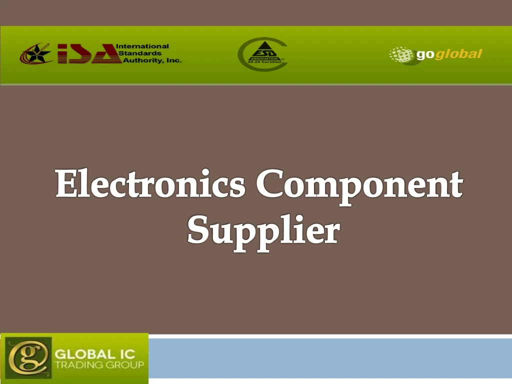 electronics component supplier