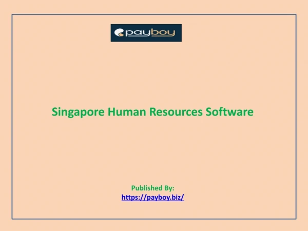 Singapore Human Resources Software