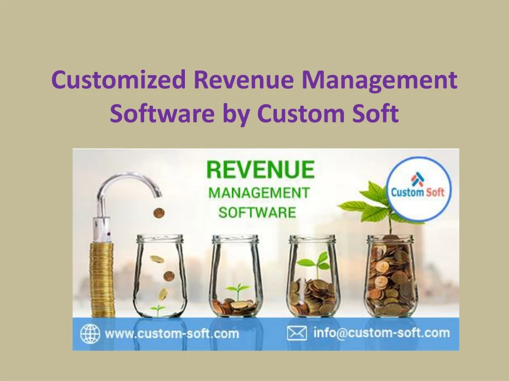 customized revenue management software by custom soft