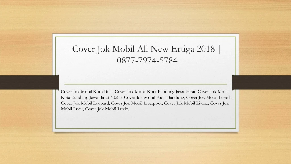 cover jok mobil all new ertiga 2018 0877 7974 5784