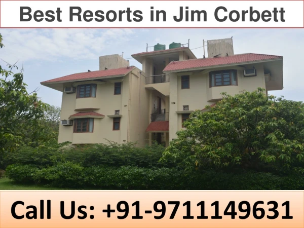 Best Resorts in Jim Corbett