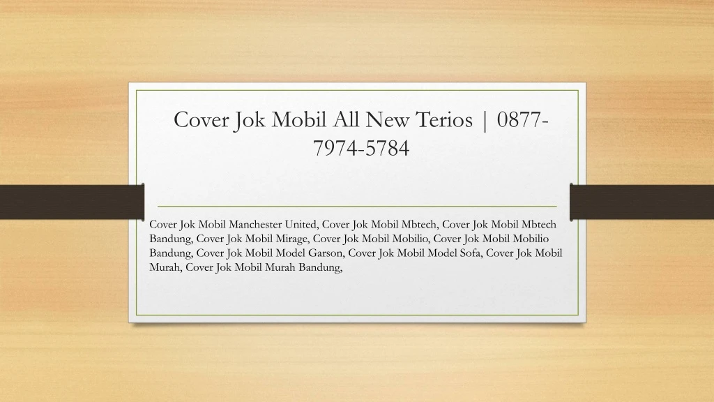 cover jok mobil all new terios 0877 7974 5784