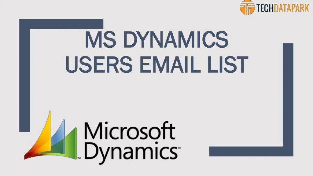 ms dynamics users email list