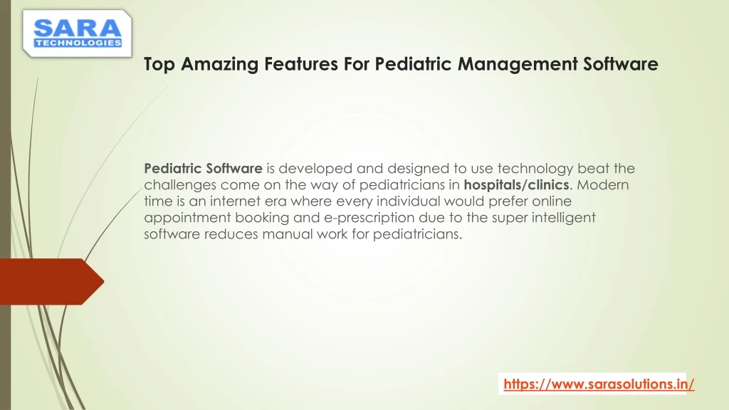 top amazing features for pediatric management software