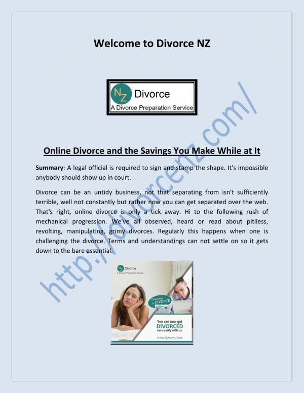 Divorce in New Zealand, divorce NZ, File for Divorce Online