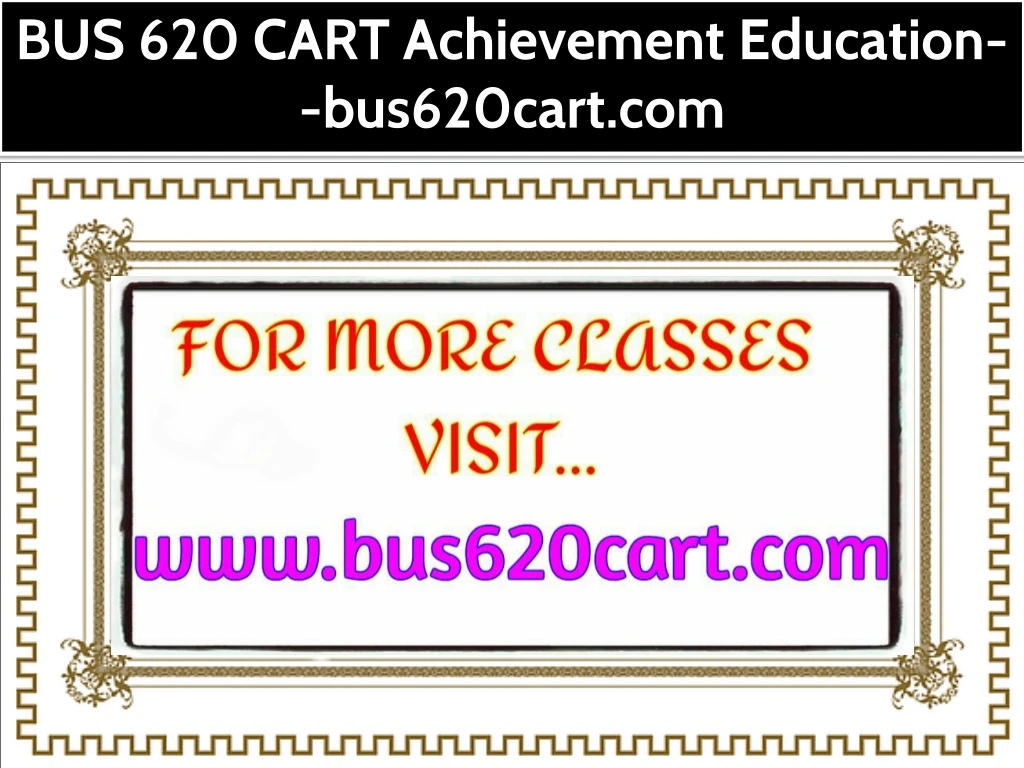 bus 620 cart achievement education bus620cart com