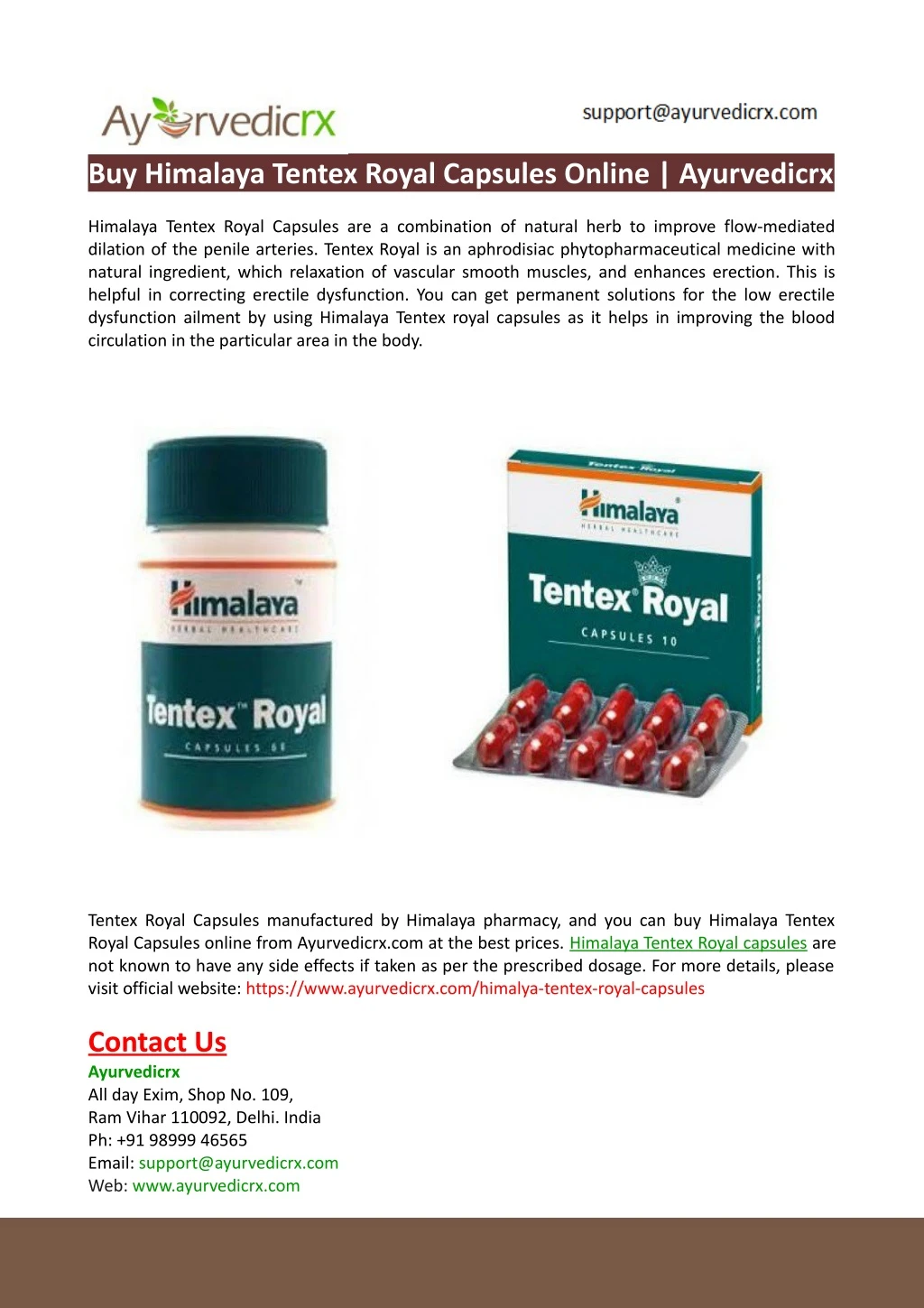 buy himalaya tentex royal capsules online