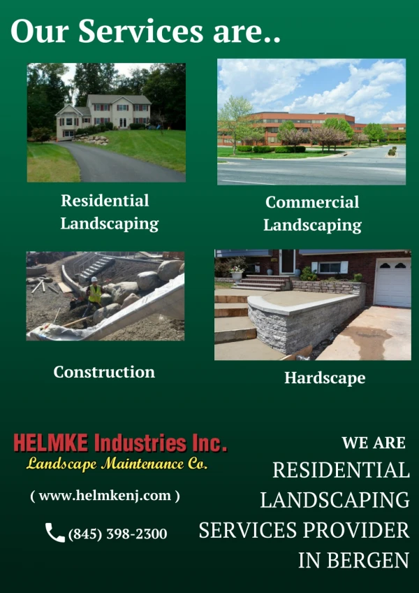 Residential landscaping Services Provider In Bergen