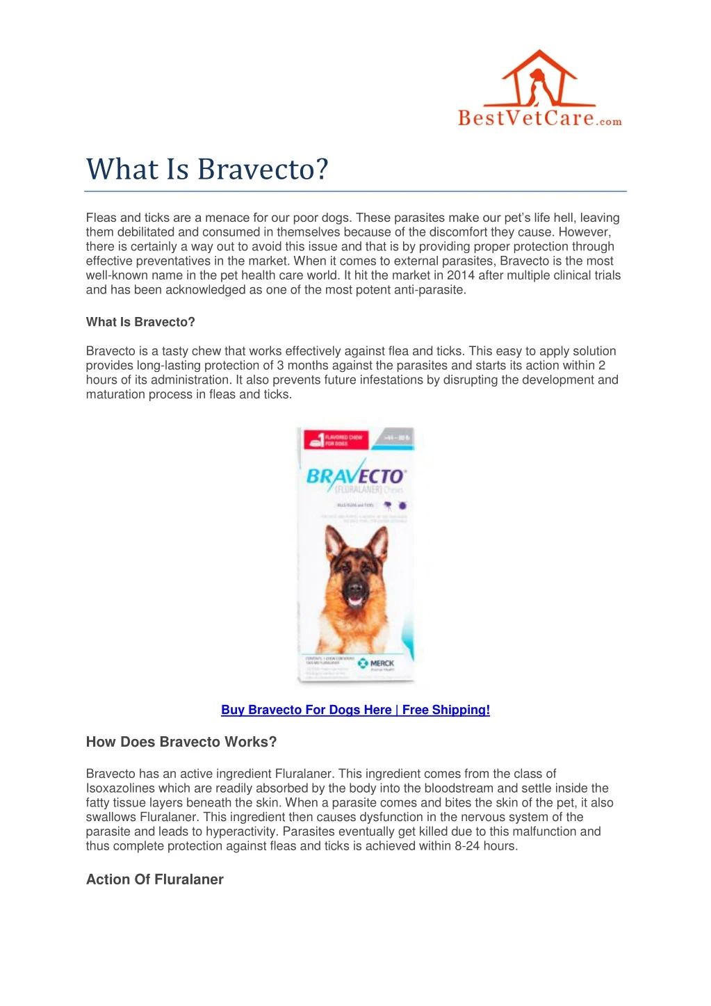 what is bravecto