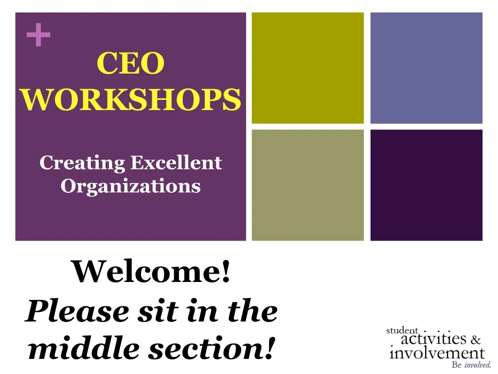 ceo workshops creating excellent organizations