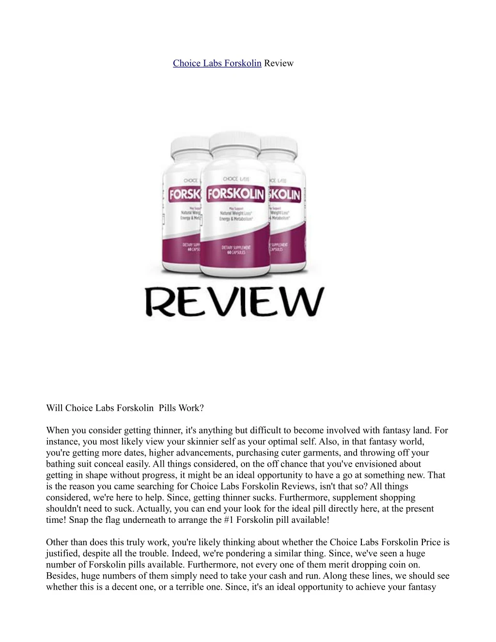 choice labs forskolin review