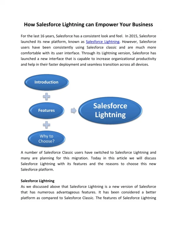 How Salesforce Lightning can Empower Your Business