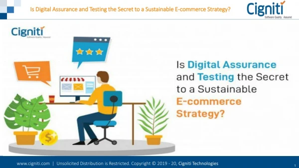 Is Digital Assurance and Testing the Secret to a Sustainable E-commerce Strategy?