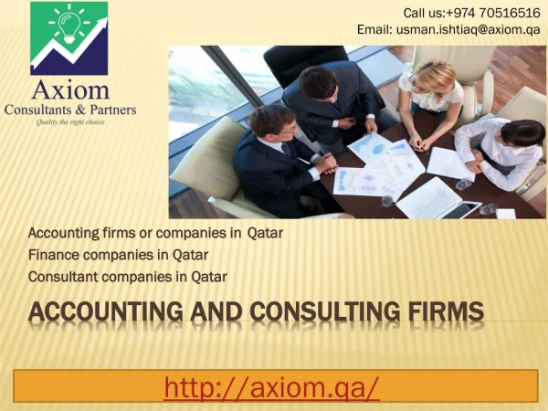 Accounting and Consulting Firms in Qatar