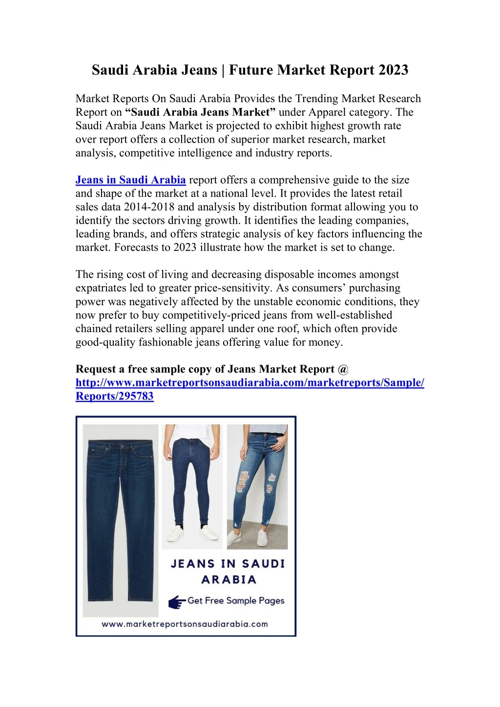 saudi arabia jeans future market report 2023