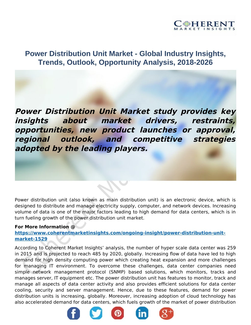 power distribution unit market global industry